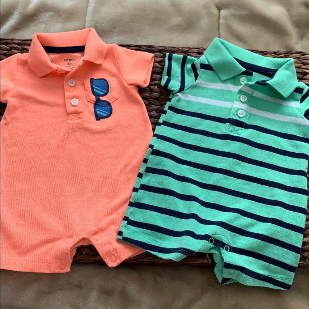 Set of two Carters one piece boys jumpers